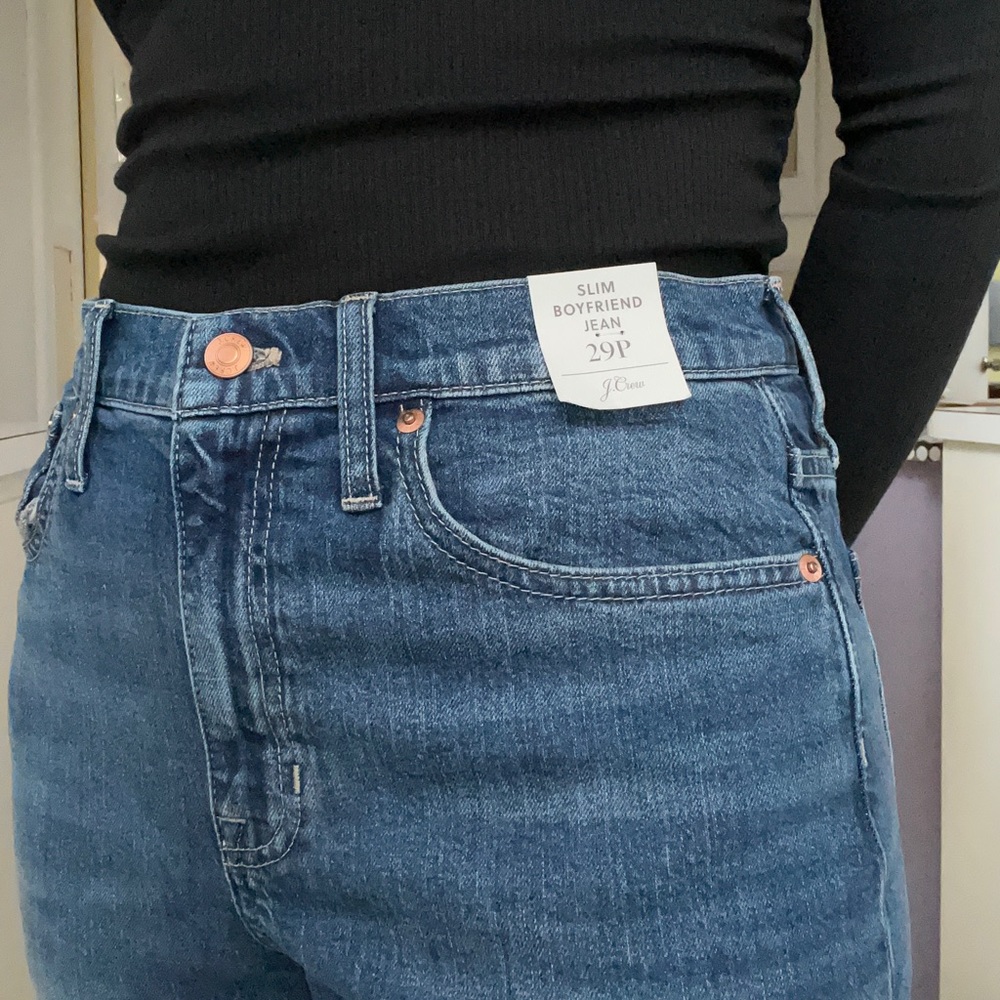 J Crew Petite Slim Boyfriend Jeans